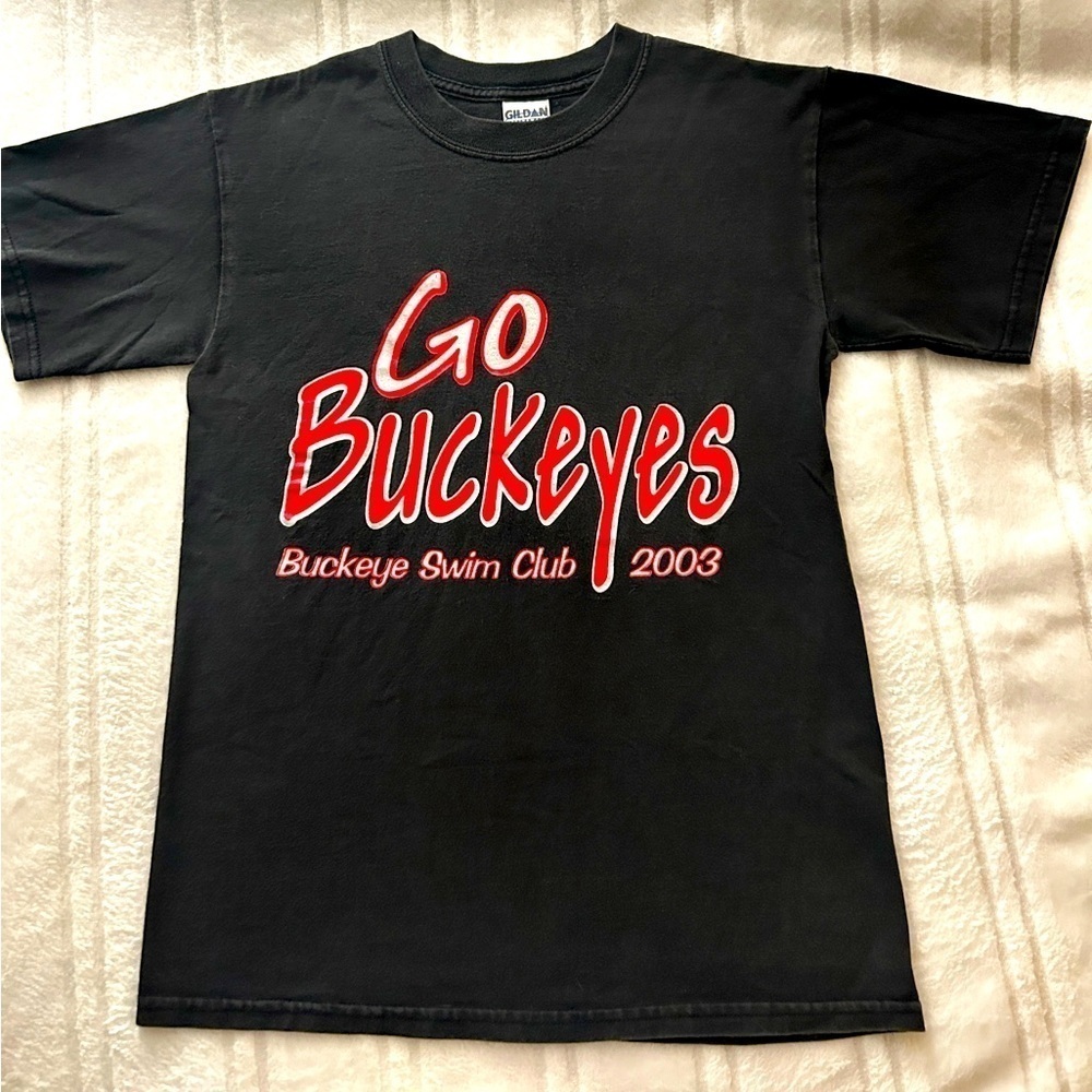 Vintage Buckeye Swim Club 2003 T shirt Ohio’s Go Buckeyes Sz Small Youth Adult  - Picture 9 of 9